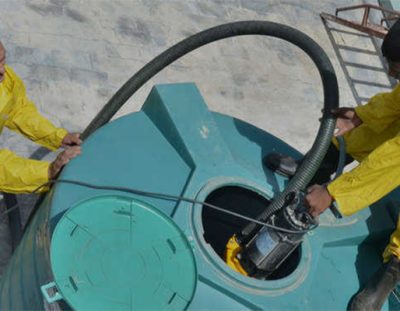water tank cleaning